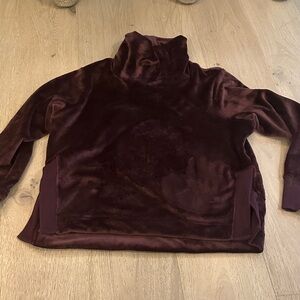Athleta Deep Purple Plush Turtleneck